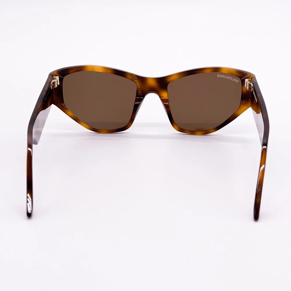 NEW BALENCIAGA BB0097S 003 BROWN WOMEN SUNGLASSES - Picture 7 of 11